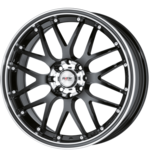 black, edge polished/black