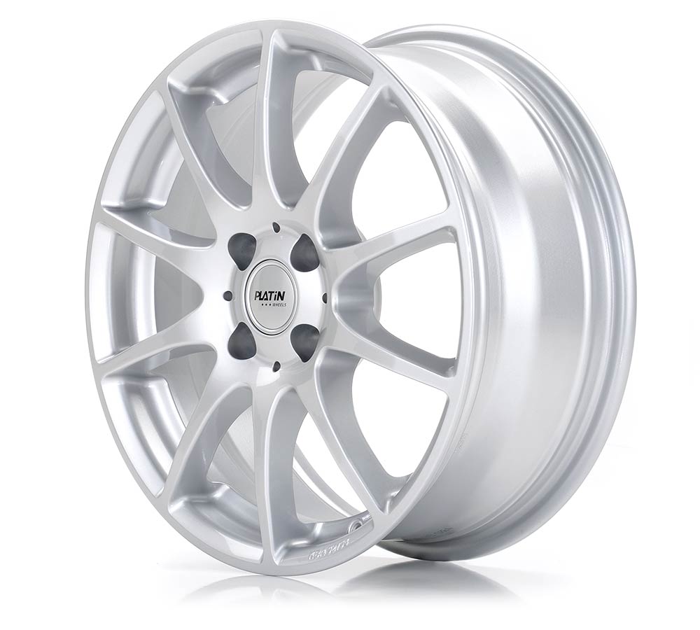 #350 オーバーホール済 PLATINUM silver Pt ALLOY 18x8-10-Spoke-Turbine-Silver-